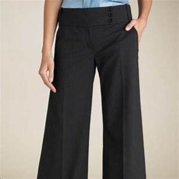 BCBGMaxAzria Pants - NWT BCBGMAXAZRIA Pinstripe Wide Leg Trousers (4)